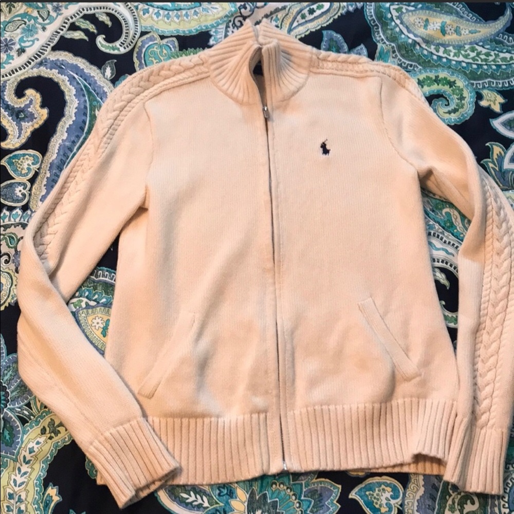 Polo Ralph Lauren Cable Knit Sweater Cream Size M
